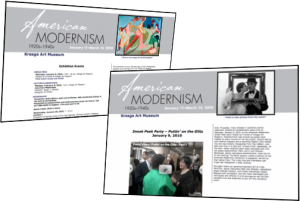 American Modernism exhibition screenshots