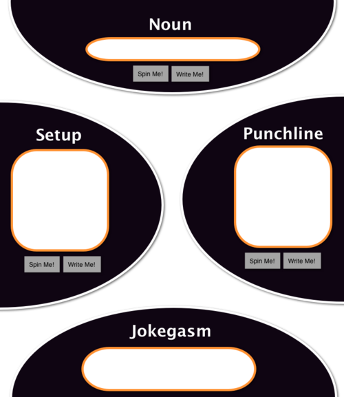 Jokegasm mockup for