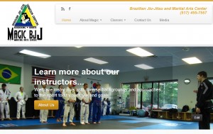 Home page of the Magic BJJ site.