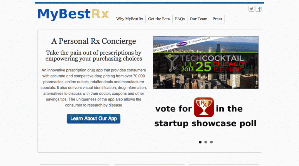 MyBestRx Home Page